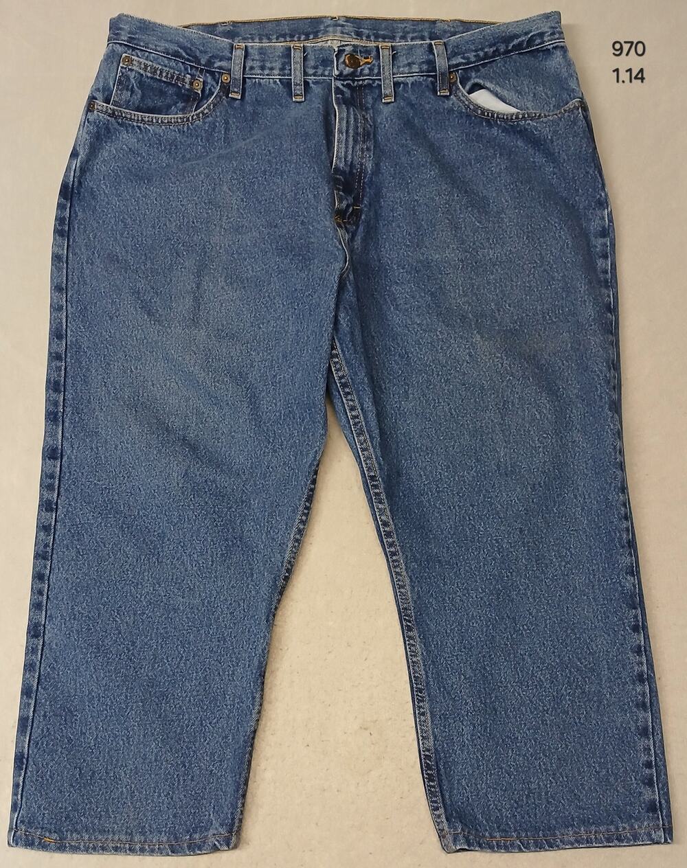 Magellan (44x30) Men's Straight Leg Blue Denim Jeans